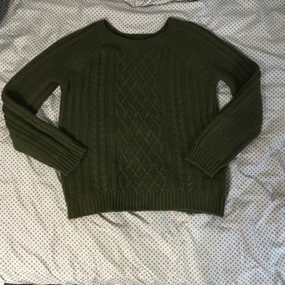 Forever 21 Olive Green Crewneck Sweater